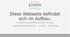 Desktop Screenshot of luxhof.de