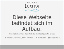Tablet Screenshot of luxhof.de